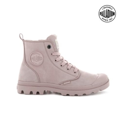 Dámské Boty Palladium Pampa Hi Zip Nubuck Růžové | CZ HZF-02R